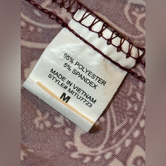 Notations Women’s Top Size Medium Paisley 3/4 Sleeve - Picture 7 of 7